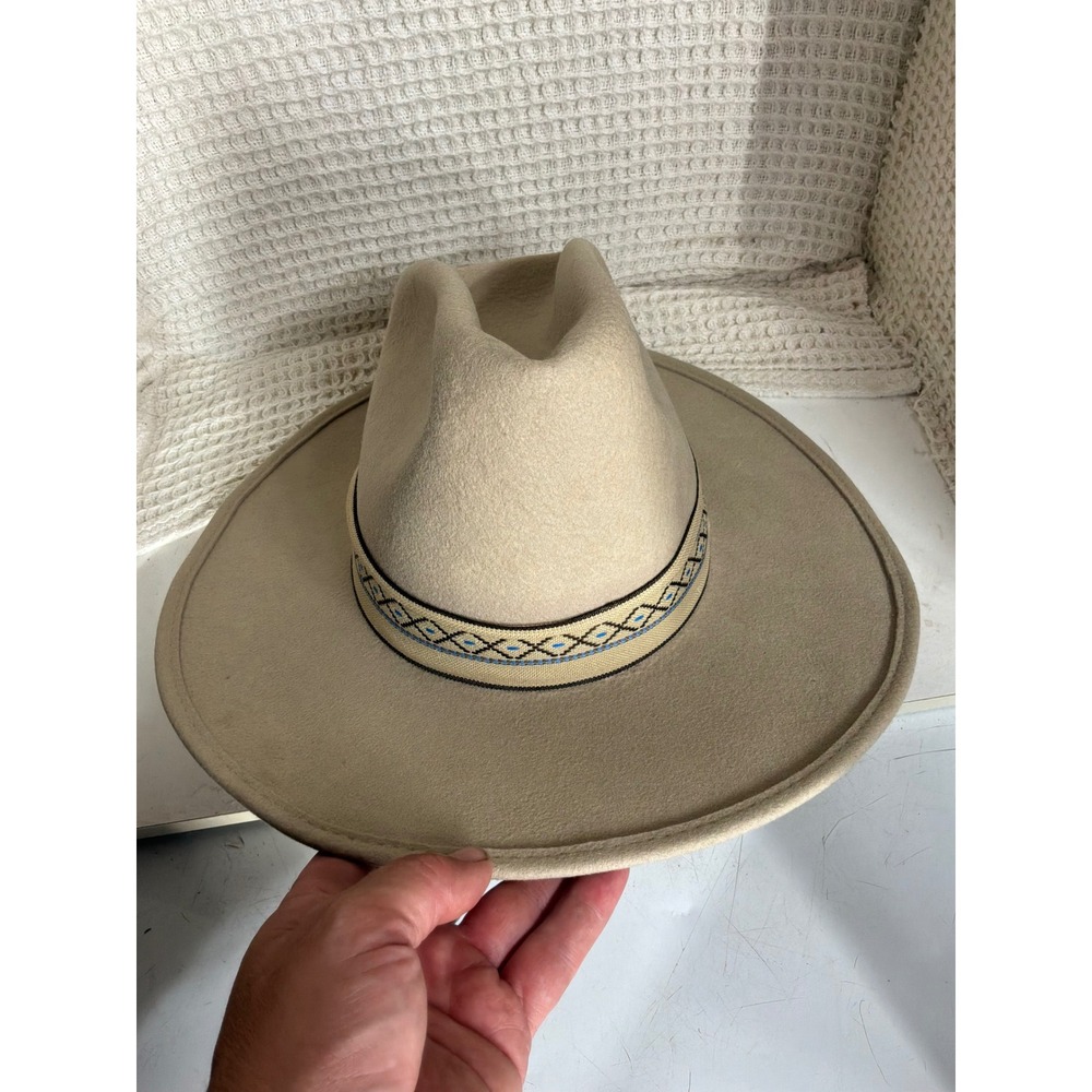 Westerncore Unisex Bollman Felt Cowboy Hat M Beige